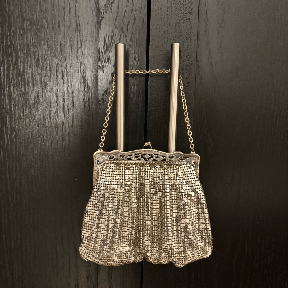 Vintage Whiting & Davis Silver Mesh Evening Bag